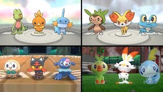 Evolution of Starter Pokemon (1996-2019)