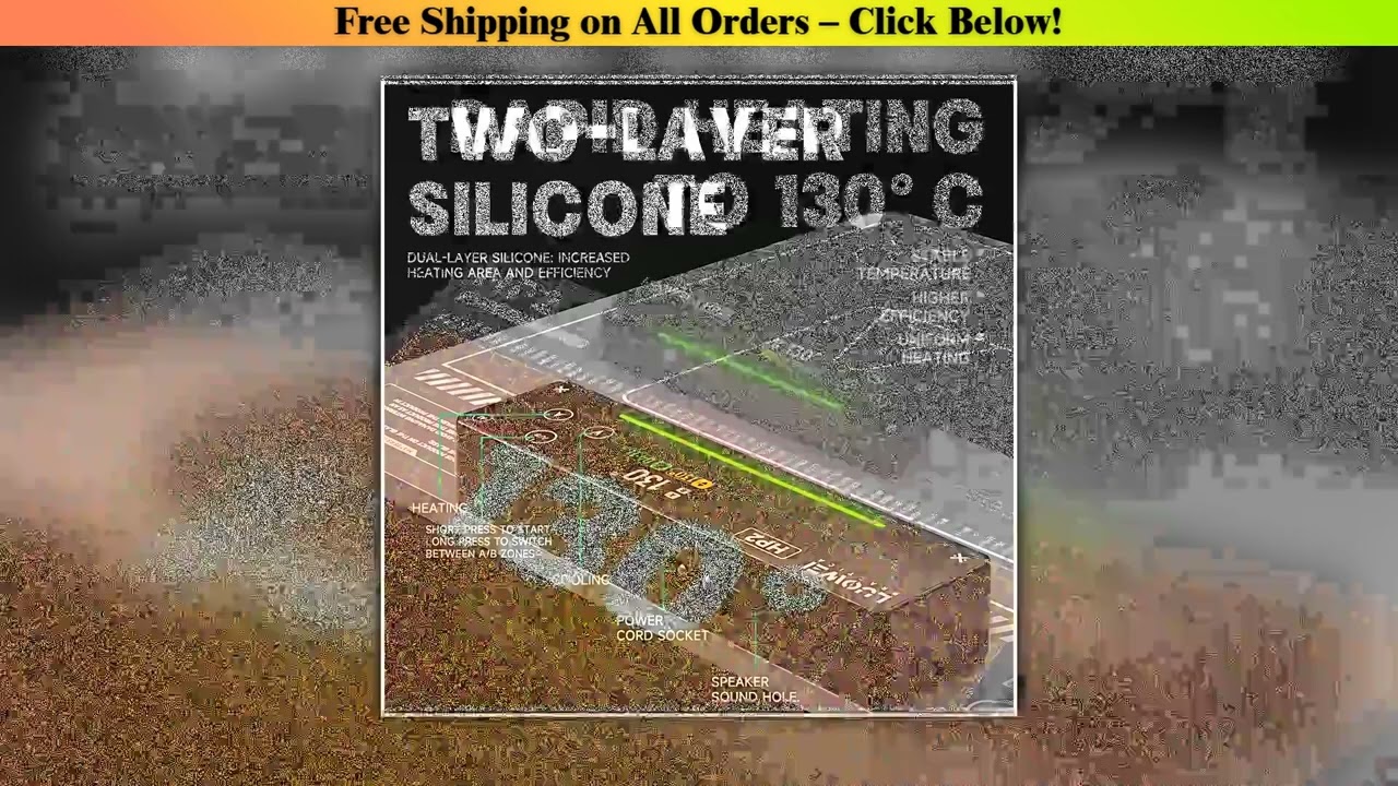 LUOWEI LW-HP2 15inch LCD Screen Disassembly Heating Mat for Mobile Phone Two-Layer Silicon Dual