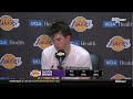 Anthony Davis Postgame Interview | Los Angeles Lakers lose to New York Knicks 112-108