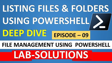 Listing Files & Folders - DEMO_LAB // EP 09 // Efficient & Automatic File Management With PowerShell