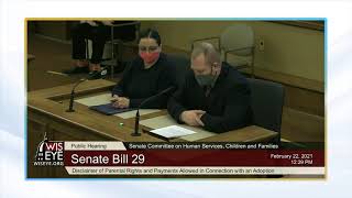 WisEye Morning Minute: Senate Committee on Disclaimer of Parental Rights Bill