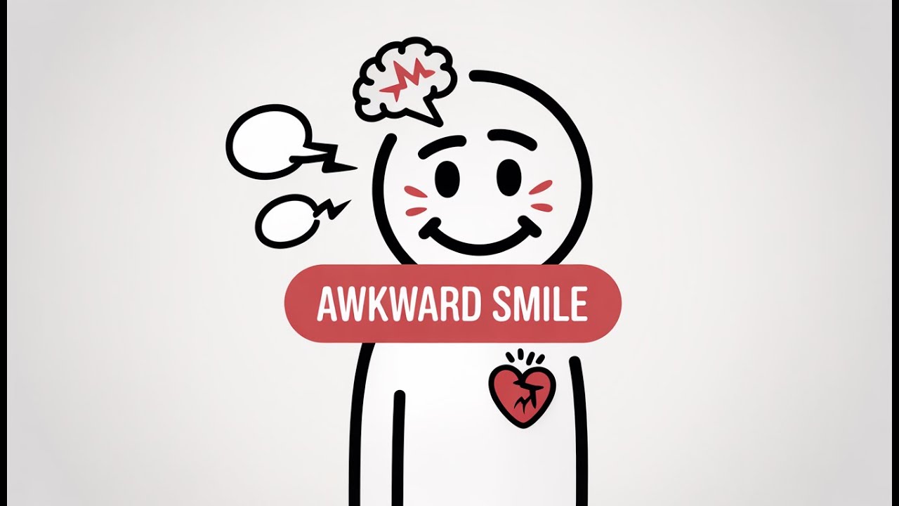 Psychology of people who smiles whenever conversation gets awkward.