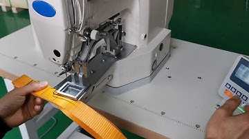 Electronic bartack sewing machine for slackline webbing to South Korea