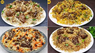 Eid Recipes, Beef Yakhni Pulao, Kabuli Pulao, Beef Biryani, Beef White Biryani, Afghani Pulao