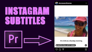 Instagram Video Captions - Subtitles In Premiere Pro screenshot 3