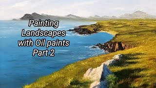 How To Paint Landscapes Part 2.  Easy Oil Painting Tutorials