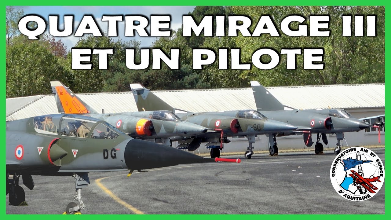 Les quatre MIRAGE III du CAEA détaillés par un pilote de chasse