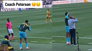 WATCH - Brandon Peterson Coaching From Sidelines During Soweto Derby