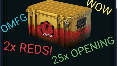 CSGO Opening 25x Danger Zone Cases! OMFG 2 REDS! :O FINALLY PROFIT!!!