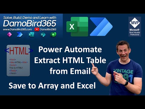 Extract HTML Table from Email in Power Automate