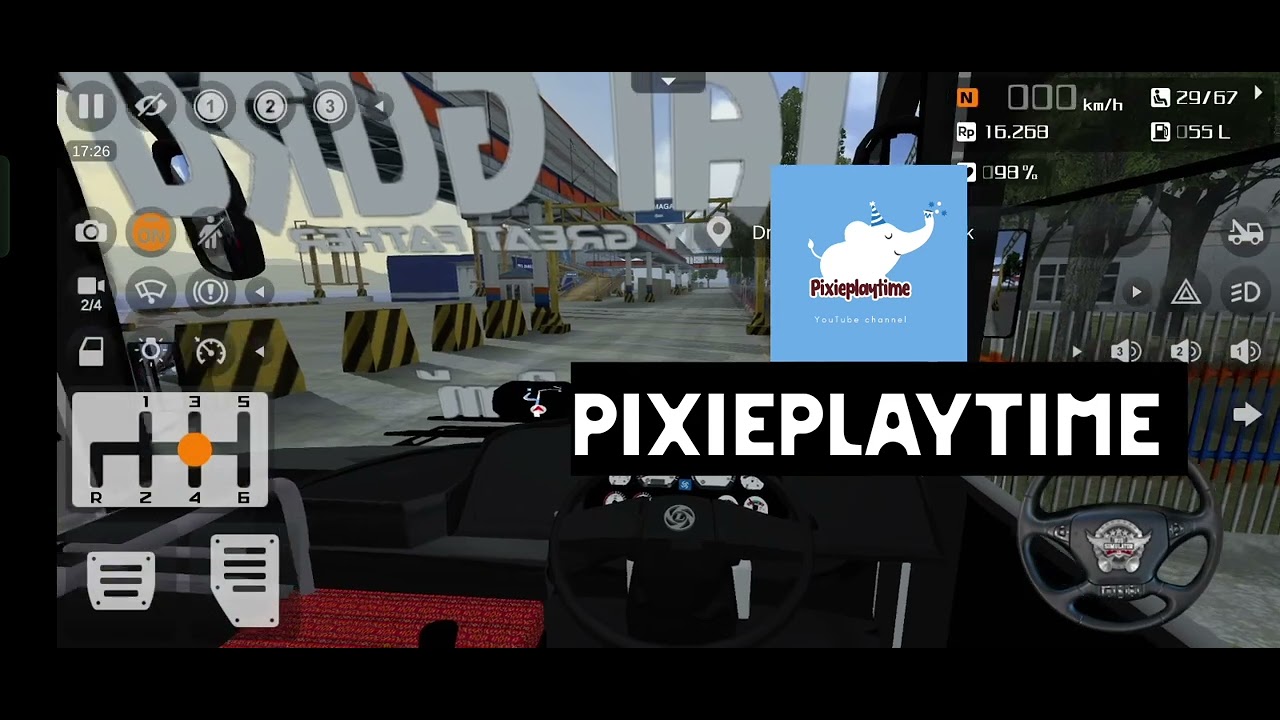 bus driver and passenger 🛳️ bus simulator Indonesia floting in water #gaming #driving @Pixieplaytime