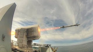Rolling Airframe Missile Launcher Test Fire
