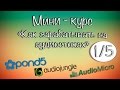 Как зарабатывать на аудио-стоках. Часть1/5