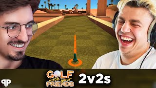 Papaplatte & Rumathra spielen Golf 2v2s gegen ihre Cutter