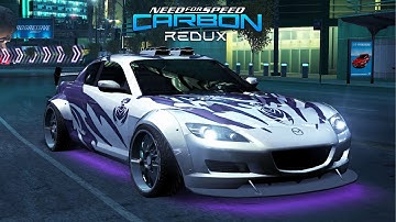 NFS Carbon REDUX | Mazda RX8 Widebody Drag Build!! Extended Customizations & Gameplay