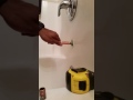 DIY how to sweat copper pipes correctly.  Install tub fill onto 1/2 copper.