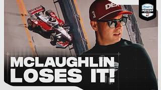 Scott Mclaughlin Loses It In Qualifying 2026 Indycar At Arlington