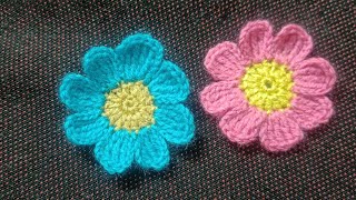 Crochet flower very easy and beautiful Radhey Radhey.