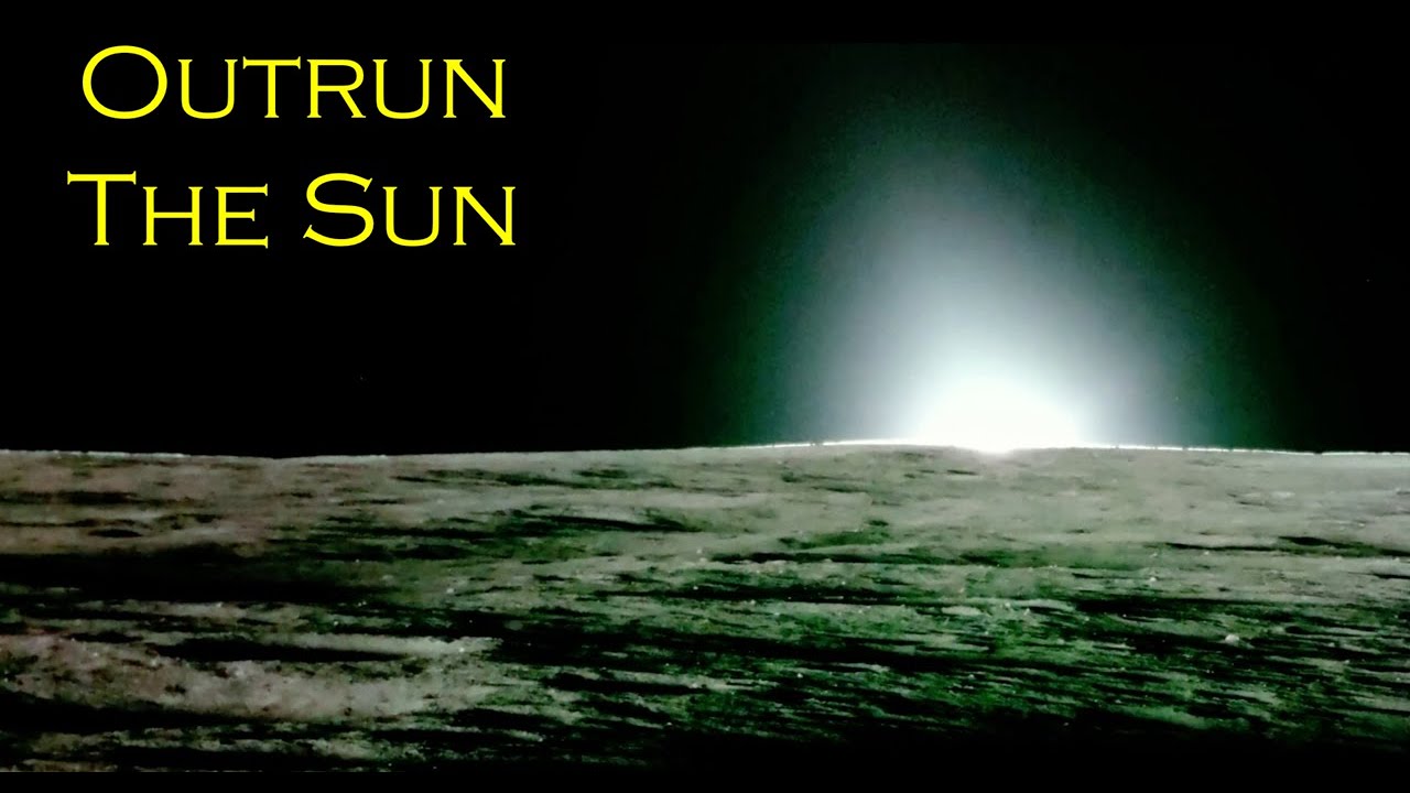 Смогли бы вы убежать от заката на Луне?