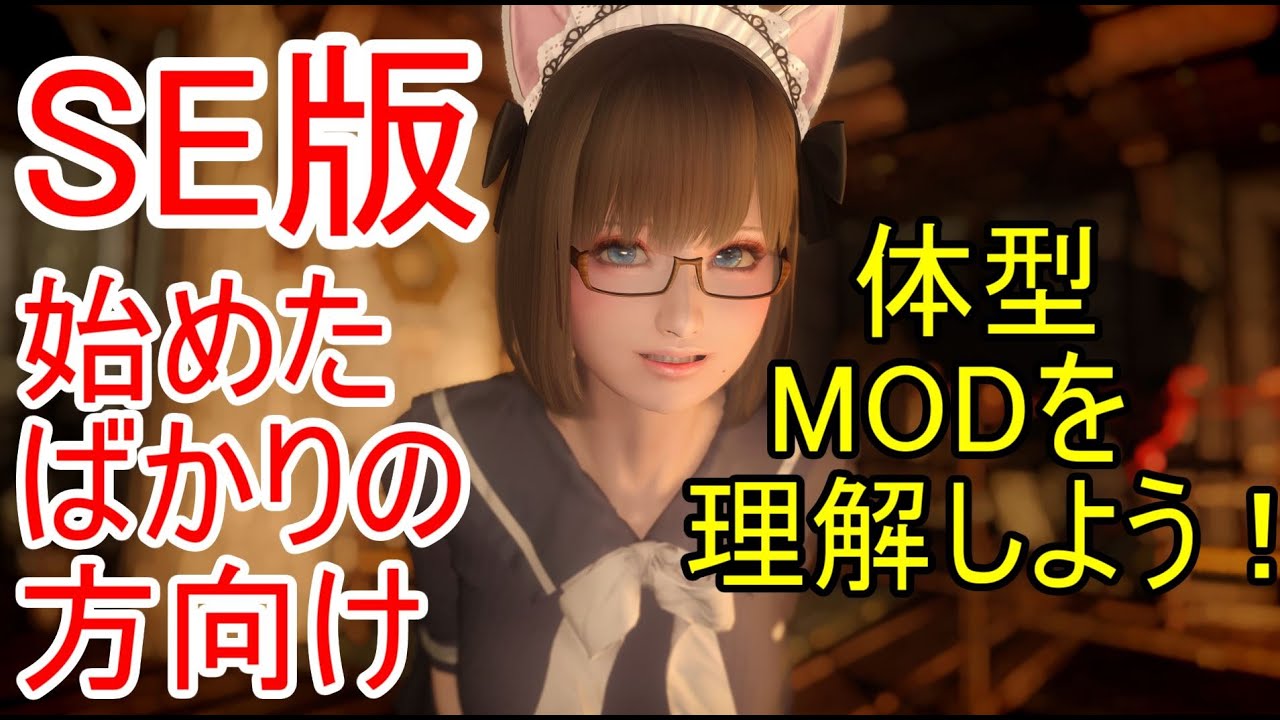 Skyrim Se 体型modを理解しよう 始めたばかりの方向け Youtube