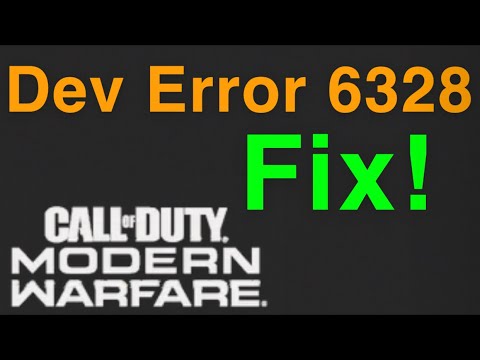 Modern Warfare HOW TO FIX Dev Error 6328