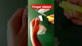 How to make finger sleeves gaming using plastic bag/how to make finger sleeve #shorts #viral screenshot 4