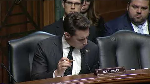 Senator Hawley at the judicial nomination of Lawre...