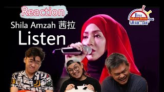 茜拉Shila Amzah《Listen》|| 3 Musketeers Reaction马来西亚三剑客【REACTION】【ENG SUBS】