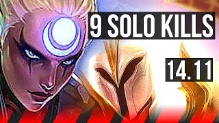 DIANA vs KAYLE (TOP) | 9 solo kills, 1800+ games, Dominating | JP Diamond | 14.11