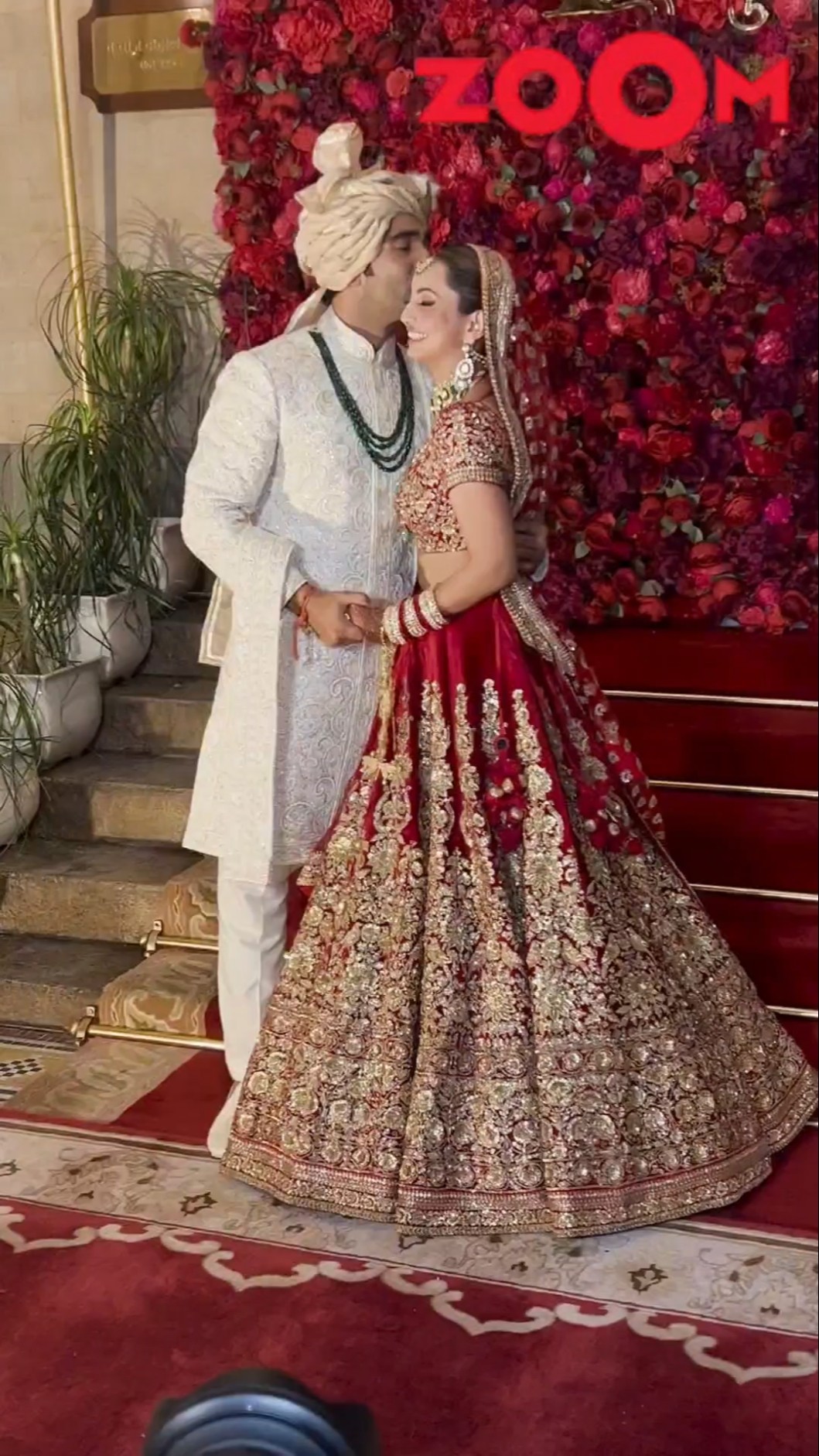 Newly-weds Aadar Jain \u0026 Alekha Advani's CUTE candid moments post wedding #aadaralekhawedding #shorts