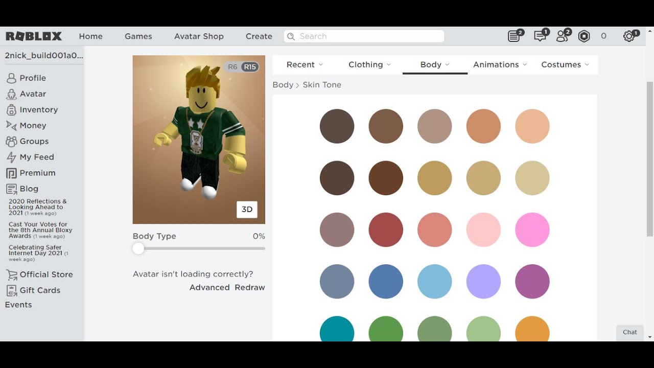 Roblox : How To Change Skin Tone of Avatar? - YouTube