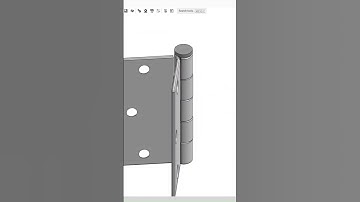ONSHAPE CAD MASTERY CRAFTING 3D HINGE #shorts #onshape, #cad, #3ddesign, #shortvideo   Fusi