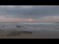 Ocean Waves Crashing on theBeach Before the Sunset - Ocean Sounds - 4K UHD 2160p