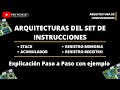 Arquitecturas del set de instrucciones explicadas (stack, acumulador y registros)