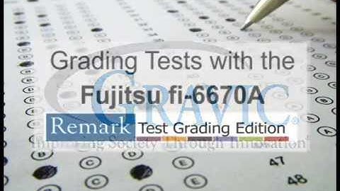 Grading Tests with a Fujistu 6670A scanner and Remark Test Grading Edition