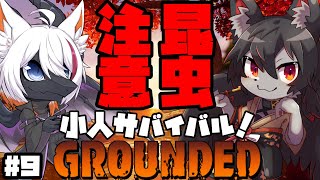 【GROUNDED】虫嫌い注意!!小人サバイバルを２匹で遊ぶ!! #9【ケモV】