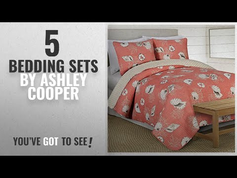 top-10-ashley-cooper-bedding-sets-[2018]:-ashley-cooper-coral-reef-sea-shell-quilt-set,-lightweight,