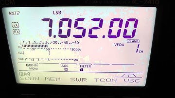 ICOM IC-7410 Noise Blanker demo on 40m