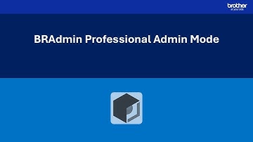 BRAdmin Professional 4: Admin Mode (French)
