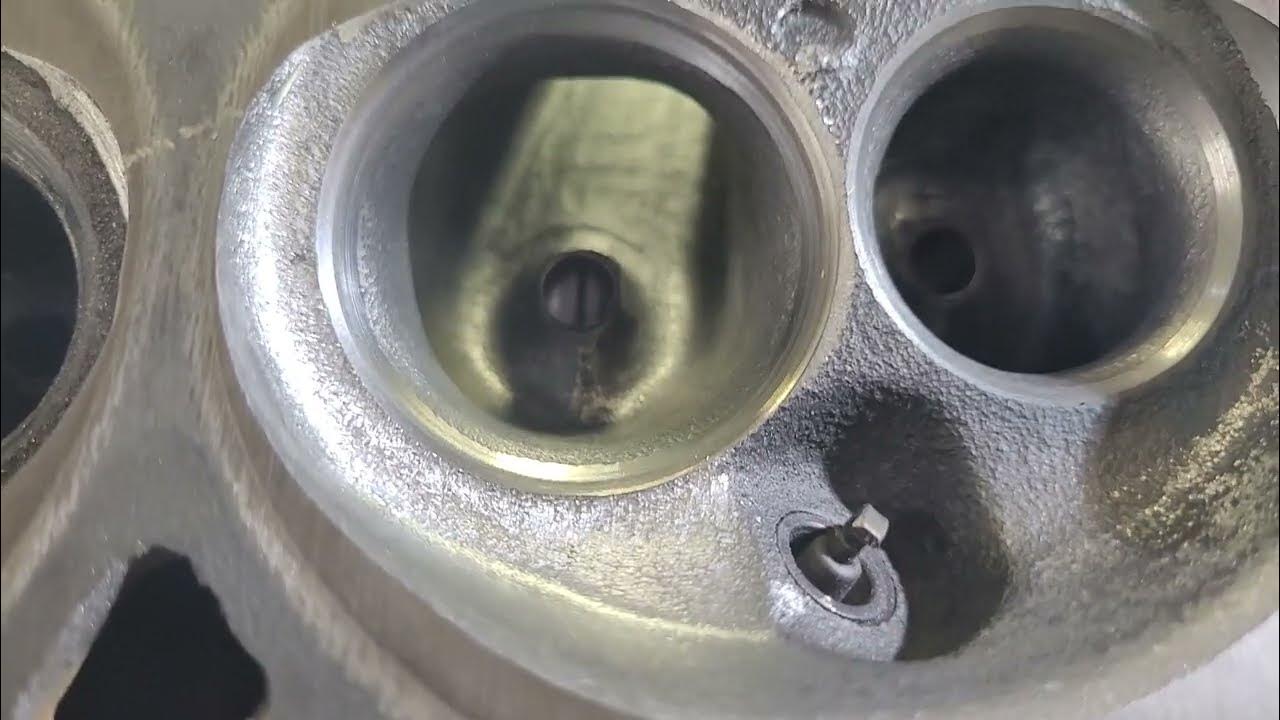 Ford E7TE cylinder heads from stock to full porting part 3 1.845" valve