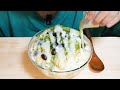 SUB)빙달 말차 티라미수 케이크 빙수 리얼사운드 먹방🍨 진한 말차 빙수로 슬픔을 날려보내리..🍫🍵 BINGSU MUKBANG ASMR