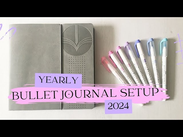 New Bullet Journal Setup 2024 SQUARE JOURNAL &  Yearly Spreads You Have to Try! 2024 PWM