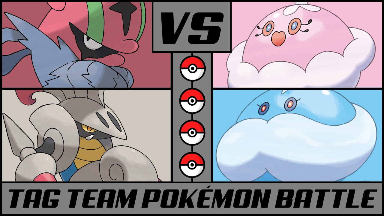 ESCAVALIER & ACCELGOR vs JELLICENT & JELLICENT | Pokémon Double Battle