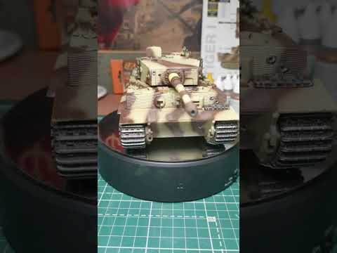 Модель танка Тигр I. Масштаб 1/35.Покрасочные работы.