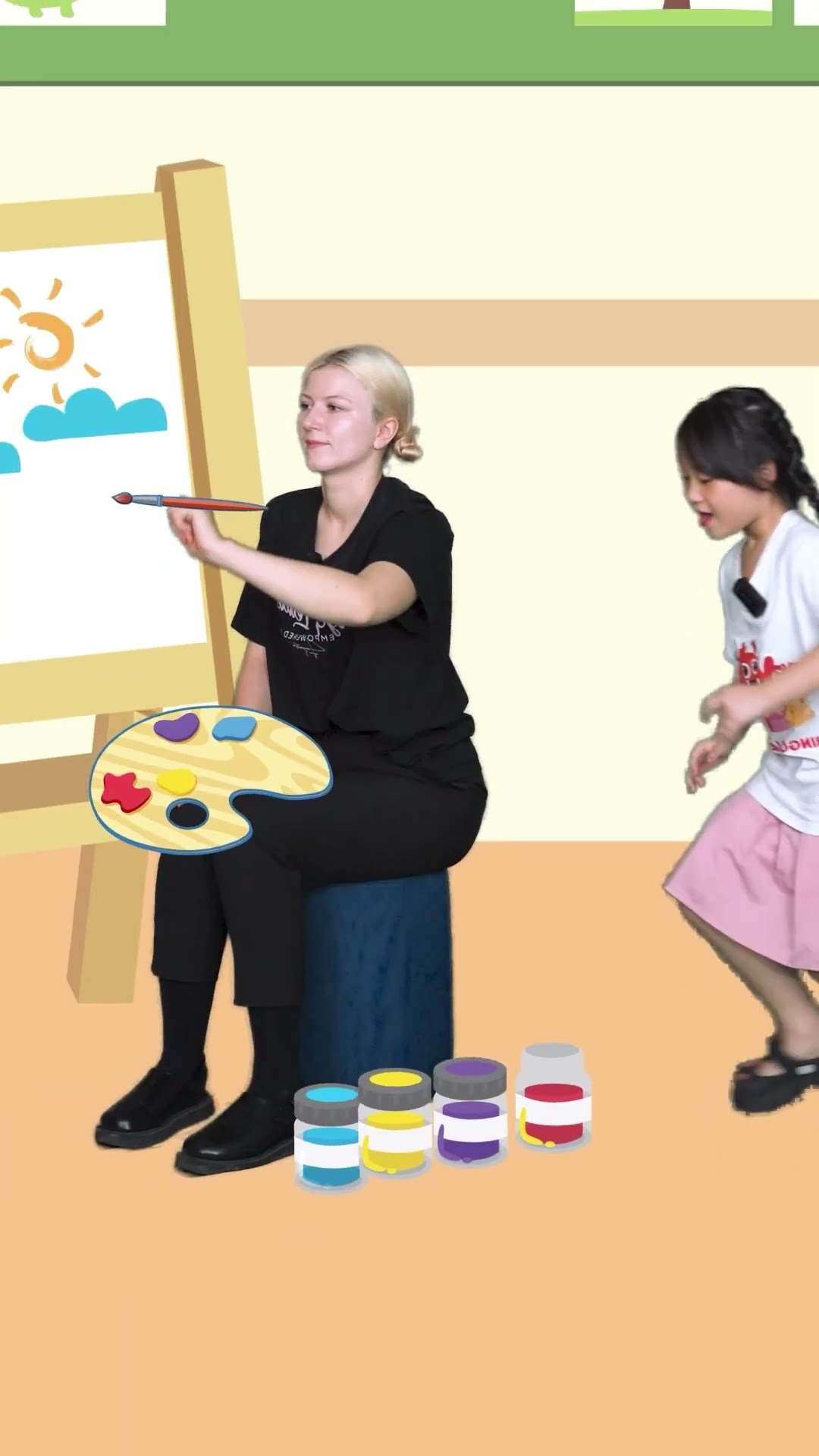 Bé học tiếng Anh qua hoạt hình bạn mới The way we make friends | Videos and cartoon for baby #shorts
