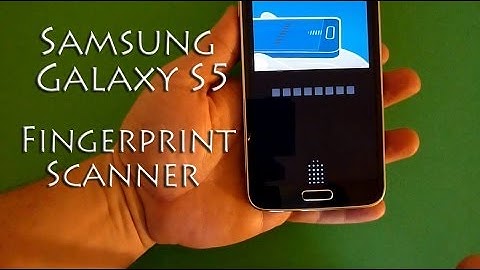Samsung Galaxy S5 Fingerprint Scanner Setup and Demo