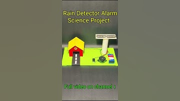 Rain Detector Alarm science project working model #diy #scienceproject #shorts #shortvideo #short