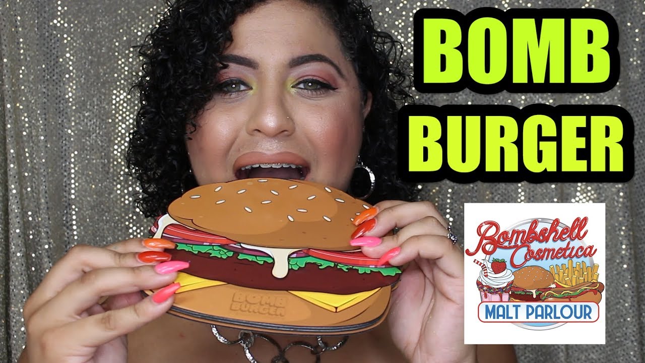 BOMB BURGER PALETTE "EASY NEON TUTORIAL"  | BOMBSHELL COSMETICA