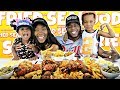 FRIED SEAFOOD FAMILY MUKBANG! | LOBSTER TAILS | FRIED OYSTERS | FRIED SHRIMP, GATOR TAIL & FROG LEGS