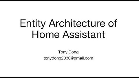 Entity Architecture of Home Assistant